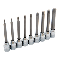 Jeu de douilles longues, Torx, Prise 3/8", 9 mrcx Planification Entrepots Molloy