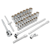 Jeu de douilles SAE/m&eacute;triques, 41 Mcx, Prise de 1/2" Planification Entrepots Molloy