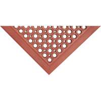 Tapis de s&eacute;rie Competitor, &agrave; fentes, 3' x 5' x 7/8", Orange, Caoutchouc naturel Planification Entrepots Molloy