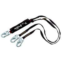 PRO Shock-Absorbing Lanyard, 6', Snap Hook Center, Snap Hook Leg Ends, Kevlar&reg; Planification Entrepots Molloy