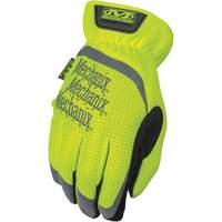 FastFit&reg; High-Visibility Work Gloves, Synthetic Palm, Size Medium/9 Planification Entrepots Molloy