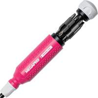 Original Pink 15-in-1 Multi-Bit Screwdriver, 8-37/50" L, Textured Handle Planification Entrepots Molloy