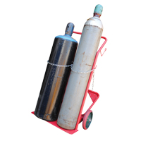 Cylinder Cart, Mold-on Rubber Wheels, 25-1/2"W x 7"L Base, 350 lbs. Planification Entrepots Molloy