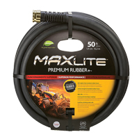 MAXLite Water Hose, Rubber, 3/4" dia. x 50' L Planification Entrepots Molloy