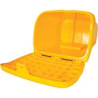 Salt & Sand Storage Bins, With Hasp, 21" x 27" x 26", 4.24 cu. ft., Yellow Planification Entrepots Molloy