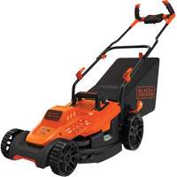 Lawn Mower with Comfort Grip Handle, Push Walk-Behind, Electric, 15" Cutting Width Planification Entrepots Molloy