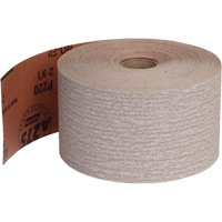 Rouleau de papier abrasif PSA sans chargement, Oxyde d'aluminium, 2-3/4" la x 135' lo, Grain 220 Planification Entrepots Molloy