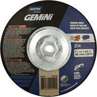 Meule soucoupes Gemini, 7" x 1/4", Arbre 5/8"-11, Oxyde d'aluminium, Type 28 Planification Entrepots Molloy