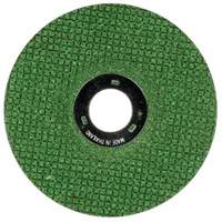 Green Corps Flexible Grinding Wheel, 4-1/2" x 1/8", 7/8" Arbor, Ceramic, Type 27 Planification Entrepots Molloy