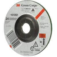 Green Corps Flexible Grinding Wheel, 5" x 1/4", 7/8" Arbor, Ceramic, Type 1 Planification Entrepots Molloy