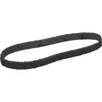 Courroie de conditionnement de surface Scotch-Brite, 1/2" la x 18" lo, Oxyde d'aluminium, Grain Super fin Planification Entrepots Molloy