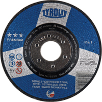 Premium 2-in-1 Grinding Wheel, 6" x 9/32", 7/8" Arbor, Type 27 Planification Entrepots Molloy