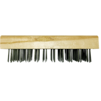 Flat Wire Butcher Block Brushes, Flat Steel Wire, 5 x 10 Wire Rows, 7-5/8" Long Planification Entrepots Molloy