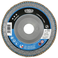 Heavy-Duty C-Trim Flap Disc, 7" x 7/8", Type 29, 40 Grit, Zirconium Planification Entrepots Molloy