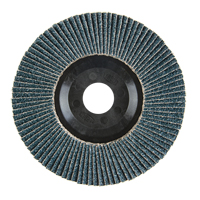 Flap Disc, 5" x 7/8", Type 27, 40 Grit, Zirconium Planification Entrepots Molloy