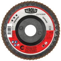 Cerabond Flap Disc, 5" x 7/8", Type 27, 40 Grit, Ceramic Planification Entrepots Molloy