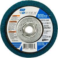 Meule abrasive non tiss&eacute;e &agrave; moyeu d&eacute;port&eacute; Vortez Rapid Blend, 4-1/2" dia., Grain 100-120, Oxyde d'aluminium Planification Entrepots Molloy
