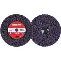 Disque  Clean and Strip  XT Pro Roloc Scotch-Brite, 4" dia., Grain Extra grossier, Carbure de silicium Planification Entrepots Molloy