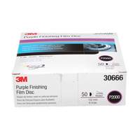 Hookit Finishing Film Disc, 6" Dia., P2000 Grit, Aluminum Oxide, Film Planification Entrepots Molloy
