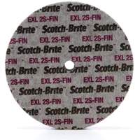 Scotch-Brite EXL Unitized Wheel, 6" x 1/4", 1/4" Arbor, Fine Grit, Silicon Carbide Planification Entrepots Molloy