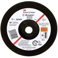 Green Corps Depressed Centre Wheel, 7" x 1/8", 7/8" Arbor, Ceramic, Type 27 Planification Entrepots Molloy