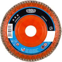 Premium LongLife Flap Disc, 4-1/2" x 7/8", Type 27, 120 Grit, Zirconium Planification Entrepots Molloy