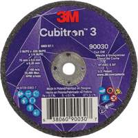Cubitron 3 Cut-Off Wheel, 3" x 0.035", 1/4" Arbor, Type T1, Ceramic, 21000 RPM Planification Entrepots Molloy