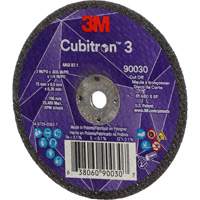 Cubitron 3 Cut-Off Wheel, 3" x 0.035", 1/4" Arbor, Type T1, Ceramic, 21000 RPM Planification Entrepots Molloy