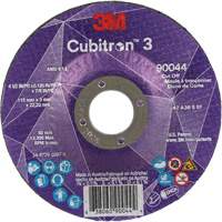 Cubitron 3 Cut-Off Wheel, 4-1/2" x 1/8", 7/8" Arbor, Type T27, Ceramic, 13300 RPM Planification Entrepots Molloy