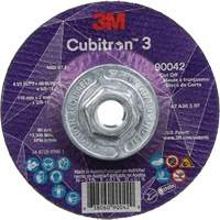 Cubitron 3 Cut-Off Wheel, 4-1/2" x 0.09", 5/8"-11 Arbor, Type T27, Ceramic, 13300 RPM Planification Entrepots Molloy