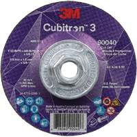Cubitron 3 Cut-Off Wheel, 4-1/2" x 0.045", 5/8"-11 Arbor, Type T27, Ceramic, 13300 RPM Planification Entrepots Molloy