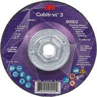 Cubitron 3 Depressed Centre Grinding Wheel, 4-1/2" x 1/4", 5/8"-11 Arbor, Ceramic, Type T27 Planification Entrepots Molloy