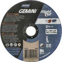 Gemini RightCut Right Angle Cut-Off Wheel, 6" x 0.045", 7/8" Arbor, Type 01/41, Aluminum Oxide, 10185 RPM Planification Entrepots Molloy