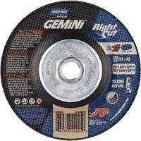 Gemini RightCut Right Angle Cut-Off Wheel, 4-1/2" x 0.045", 5/8"-11 Arbor, Type 27/42, Aluminum Oxide, 13580 RPM Planification Entrepots Molloy