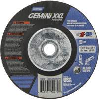 Disque combin&eacute; de meulage et tronçonnage Gemini XXL, 4-1/2" x 1/8", Arbre de 5/8"-11, Type 27, Oxyde d'aluminium Planification Entrepots Molloy