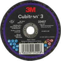 Cubitron 3 Cut-Off Wheel, 3" x 0.063", 3/8" Arbor, Ceramic Planification Entrepots Molloy