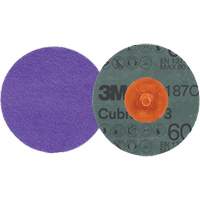 Cubitron 3 Roloc Fibre Disc, 2" Dia., 60+ Grit, Ceramic Planification Entrepots Molloy