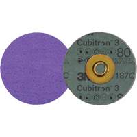 Cubitron 3 Roloc Fibre Disc, 3" Dia., 80+ Grit, Ceramic Planification Entrepots Molloy