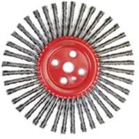 Stringer Bead Knot Wire Brush, 12" Dia., 0.035" Fill, 1" Arbor, Steel Planification Entrepots Molloy