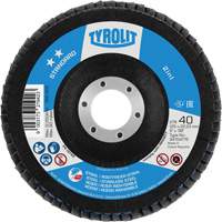 ZA 40 - B425 Standard 2-in-1 Flap Disc, 5" x 7/8", Type 27A, 40 Grit, Zirconia Alumina Planification Entrepots Molloy