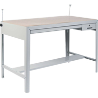 Base pour table à dessin de précision, 56-3/8" la x Gris OA912 | Planification Entrepots Molloy