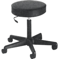 900 Series Task Stool, Mobile, Adjustable, 23" - 33", Vinyl Seat, Black Planification Entrepots Molloy