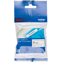 Ruban-&eacute;tiquette, 9 mm x 26-1/4', Noir sur blanc Planification Entrepots Molloy