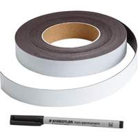 Write-On Magnetic Label, Magnetic, 600" L x 1" W Planification Entrepots Molloy