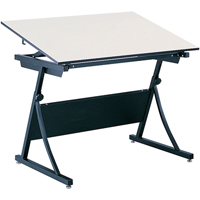 Table à dessin à hauteur réglable PlanMaster, 43" la x 29-1/2" - 37-1/2" h, Noir OK005 | Planification Entrepots Molloy