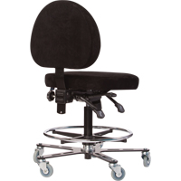 Si&egrave;ges ergonomiques pour le soudage TF180, Su&egrave;de, Noir, Capacit&eacute; 300 lb Planification Entrepots Molloy