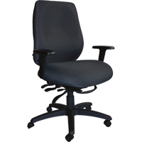 Cierra Heavy Duty Ergonomic Chairs, Fabric, Black, 400 lbs. Capacity Planification Entrepots Molloy