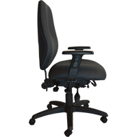 Cierra Heavy Duty Ergonomic Chairs, Fabric, Black, 400 lbs. Capacity Planification Entrepots Molloy