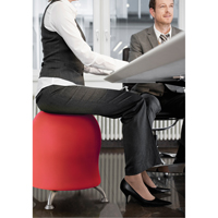 Zenergy Ball Chair, Fabric, Red, 250 lbs. Capacity Planification Entrepots Molloy