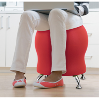 Zenergy Ball Chair, Fabric, Red, 250 lbs. Capacity Planification Entrepots Molloy